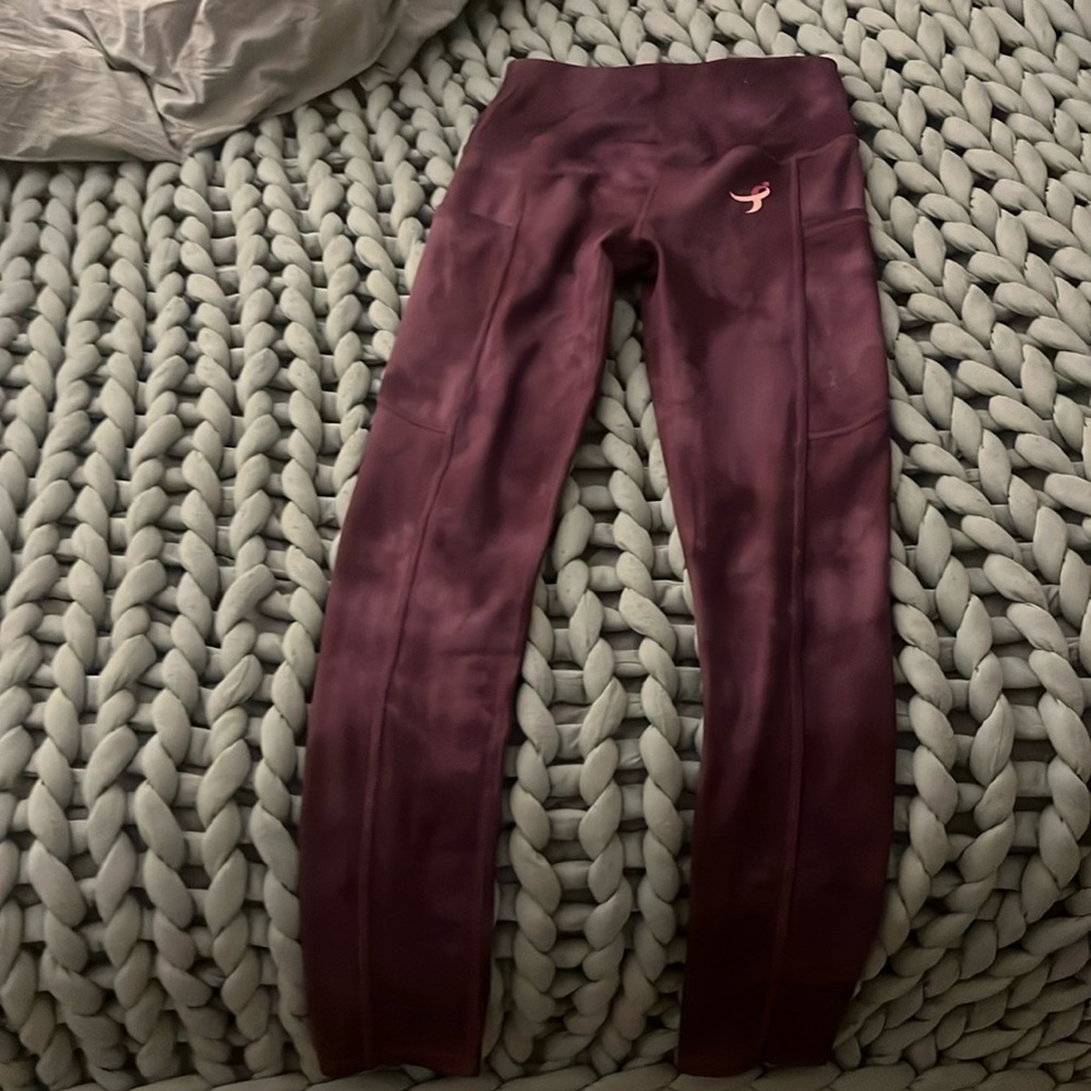 Breast cancer awareness leggings